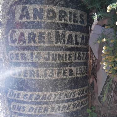 MALAN Andries Carel 1878-1926