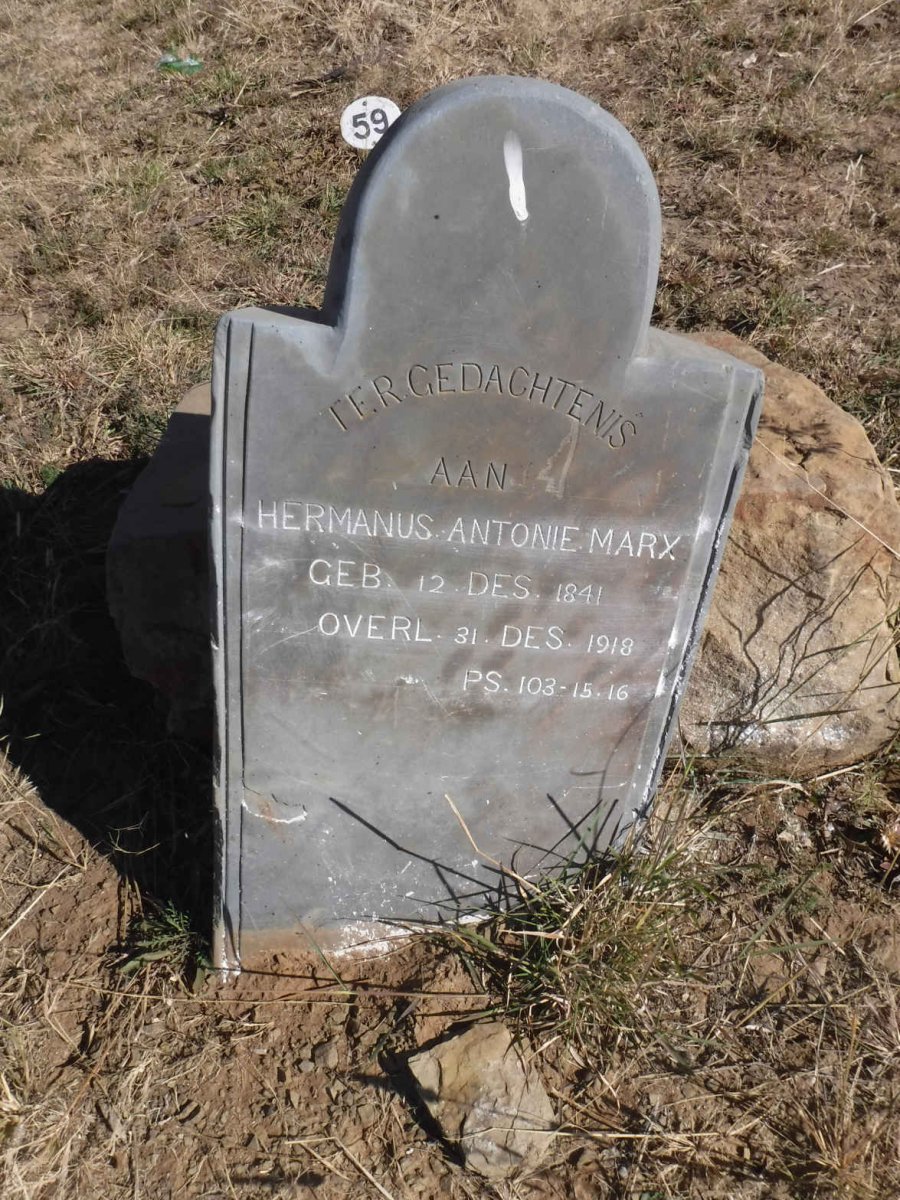 MARX Hermanus Antonie 1841-1918