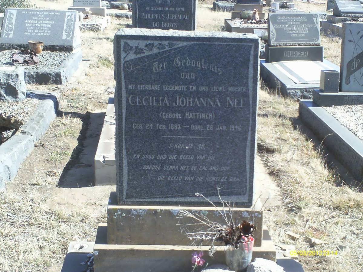 NEL Cecilia Johanna nee HATTINGH 1883-1946