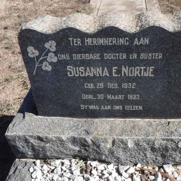 NORTJE Susanna E. 1932-1933