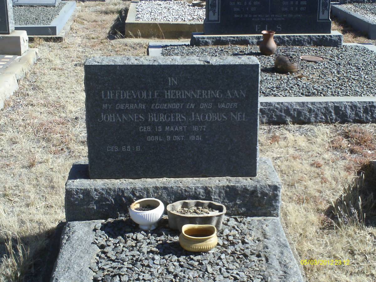 NEL Johannes Burgers Jacobus 1877-1951
