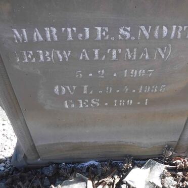 NORTJE Martje S. nee WALTMAN 1907-1935