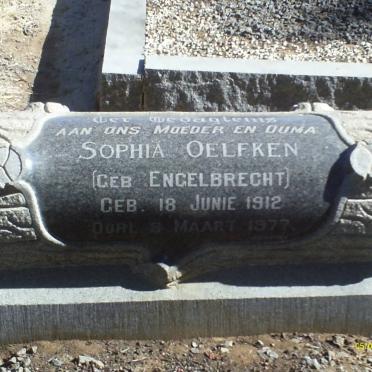 OELFKEN Sophia nee ENGELBRECHT 1912-1977