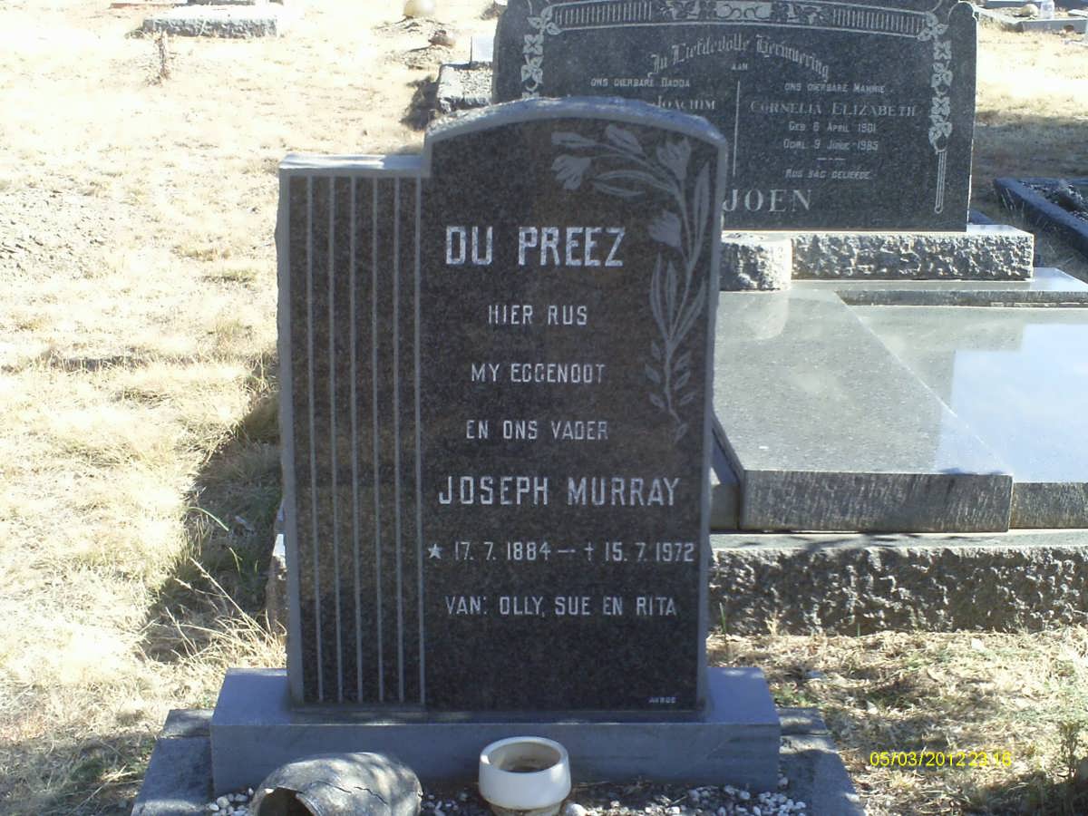 PREEZ Joseph Murray, du 1884-1972