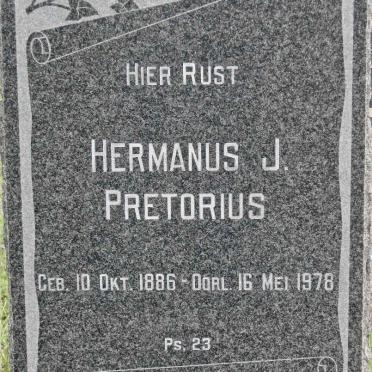 PRETORIUS Hermanus J. 1886-1978