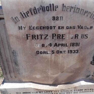 PRETORIUS Fritz 1891-1933