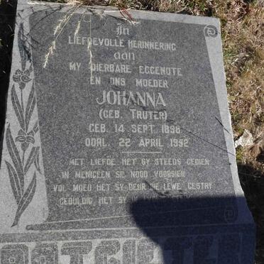 POTGIETER Johanna nee TRUTER 1898-1952
