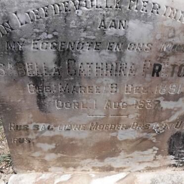 PRETORIUS Isabella Cathrina nee MAREE 1891-1937