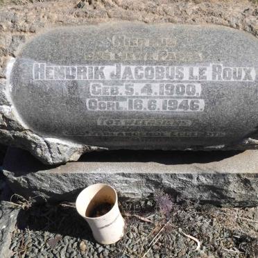 ROUX Hendrik Jacobus, le 1900-1946