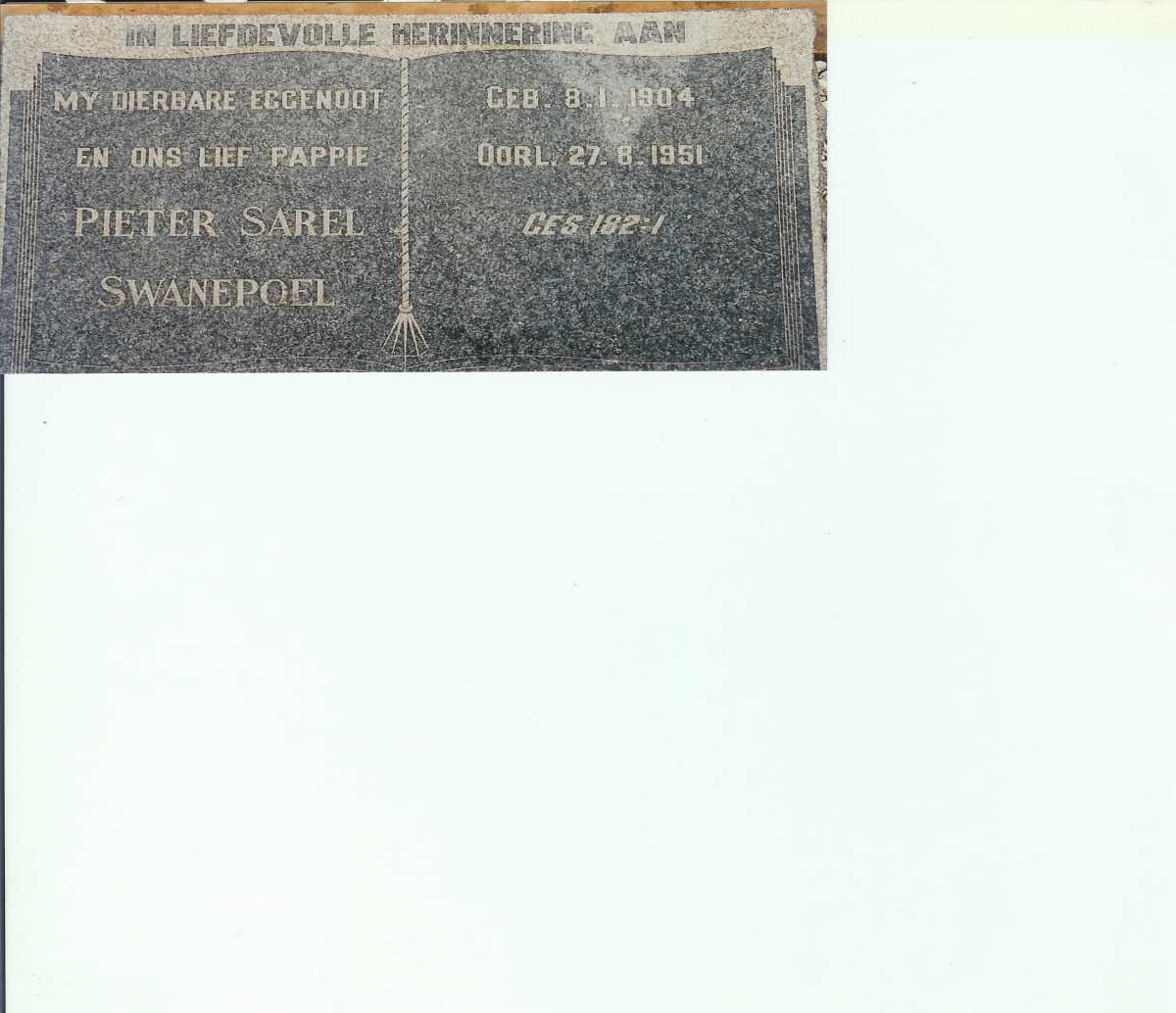 SWANEPOEL Pieter Sarel 1904-1951