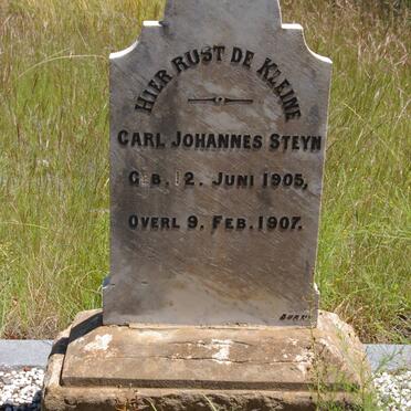 STEYN Carl Johannes 1905-1907