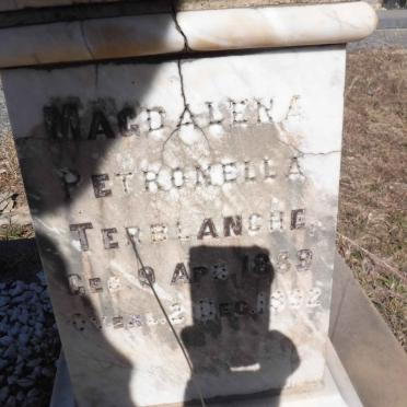 TERBLANCHE Magdalena Petronella 1889-1892