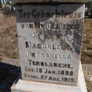 TERBLANCHE Magdalena Petronella 1898-1919