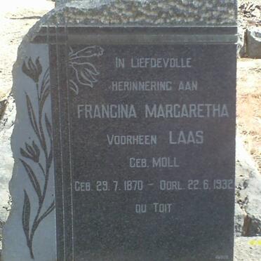 TOIT Francina Margaretha, du previously LAAS nee MOLL 1870-1932