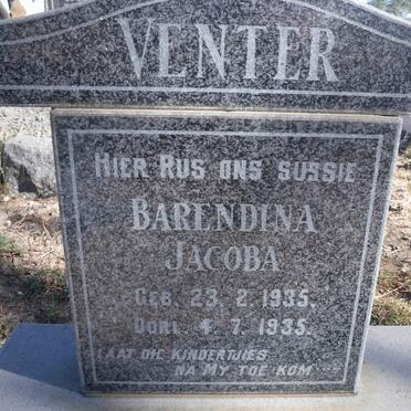VENTER Barendina Jacoba 1935-1935