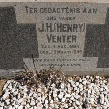 VENTER J.H. 1864-1949