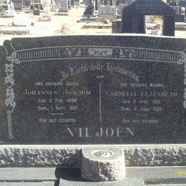 VILJOEN Johannes Joachim 1898-1951 &amp; Cornelia Elizabeth 1901-1985