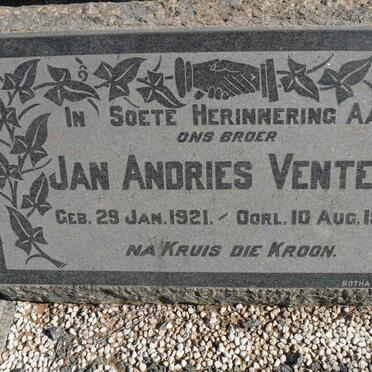 VENTER Jan Andries 1921-1954