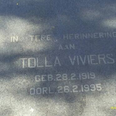 VIVIERS Tolla 1919-1995