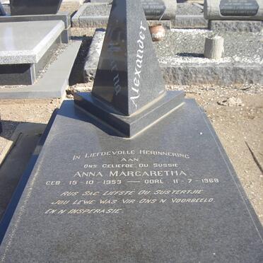 ALEXANDER Anna Magdalena 1953-1968