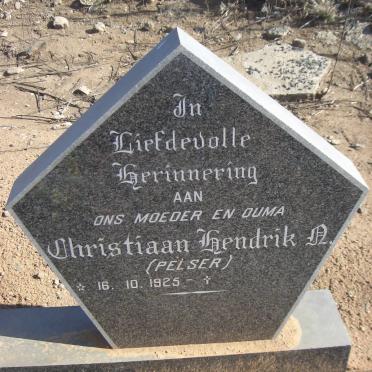 BARRETT Christiaan Hendrik N. nee PELSER 1925-