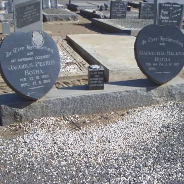 BOTHA Jacobus Petrus 1923-1965 &amp; Magrietha Helena VAN ZYL 1937-