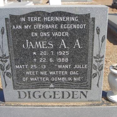 DIGGEDEN James A.A. 1925-1988
