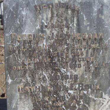 DIPPENAAR Petrus J. -1901 &amp; Catharina E. ROUX -1921