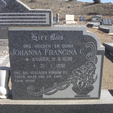 ERASMUS Johanna Francina nee KRUGER 1898-1990