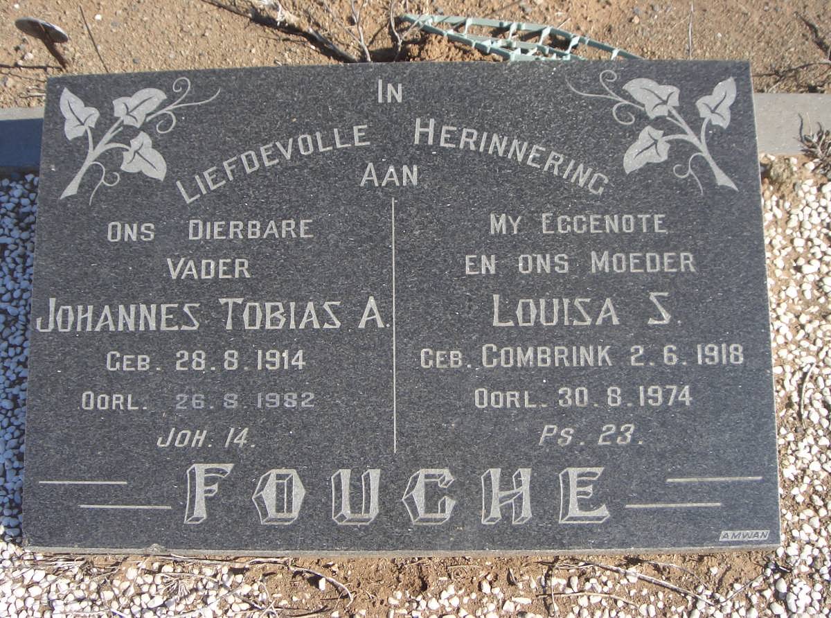 FOUCHE Johannes Tobias A. 1914-1982 &amp; Louisa S. COMBRINK 1918-1974