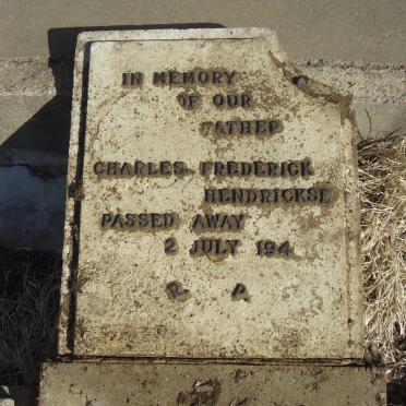 HENDRICKSE Charles Frederick -194?