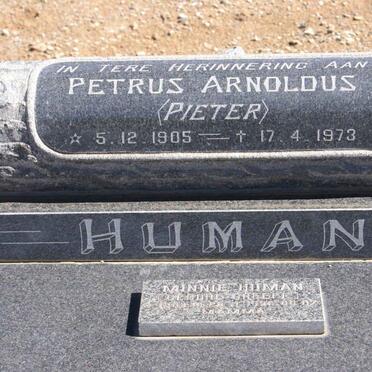 HUMAN Petrus Arnoldus 1905-1973