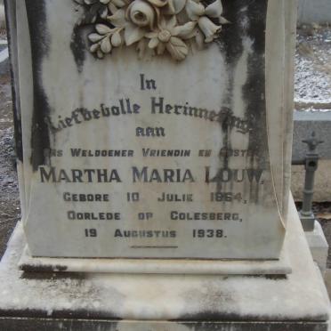 LOUW Martha Maria 1864-1938