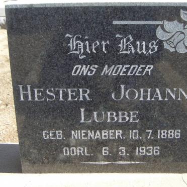 LUBBE Hester Johanna 1886-1936