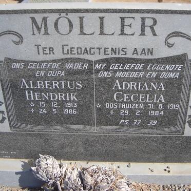 MÖLLER Albertus Hendrik 1913-1986 &amp; Adriana Cecelia OOSTHUIZEN 1919-1984