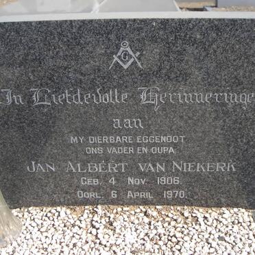 NIEKERK Jan Albert, van 1906-1970