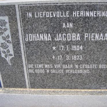 PIENAAR Johanna Jacoba 1904-1973