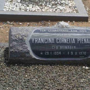 PIENAAR Francina Cornelia nee NIENABER 1894-1970