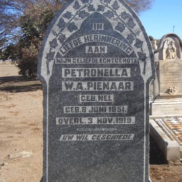 PIENAAR Petronella W.A. nee NEL 1851-1919