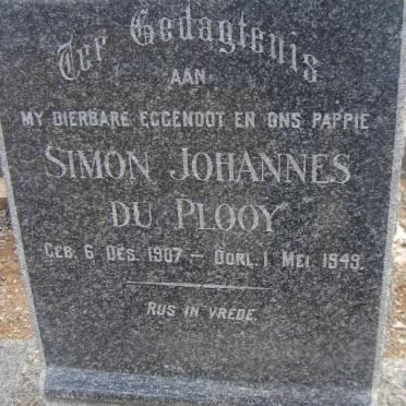 PLOOY Simon, du 1907-1949