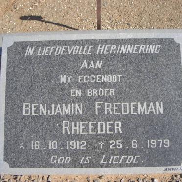 RHEEDER Benjamin Fredeman 1912-1979