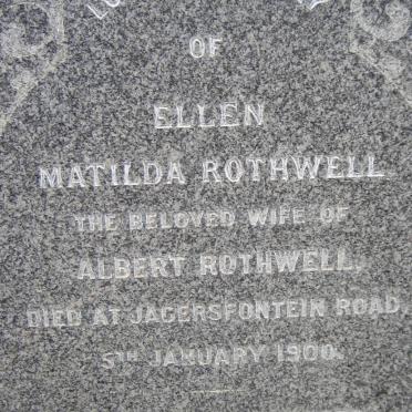ROTHWELL Ellen Mathilda -1900