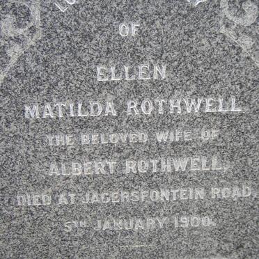 ROTHWELL Ellen Mathilda -1900
