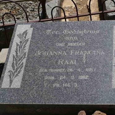 RAAL Johanna Francina 1887-1962
