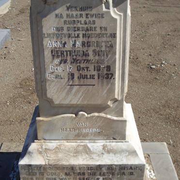 SMIT Anna Margrieta Gertruida nee NEETHLING 1879-1937