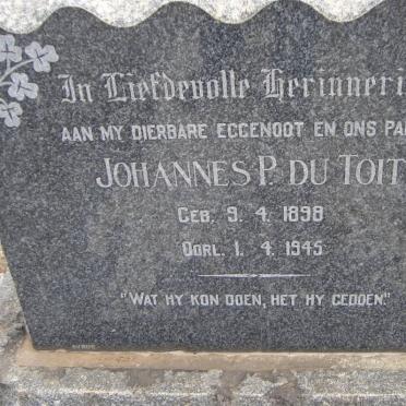 TOIT Johannes P., du 1898-1945