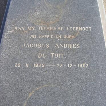 TOIT Jacobus Andries, du 1879-1967