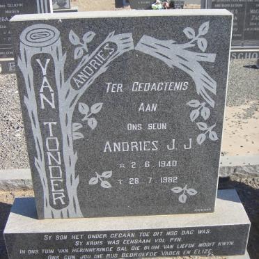 TONDER Andries J.J., van 1940-1982