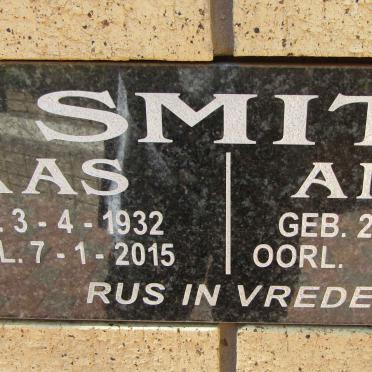 SMIT Ras 1932-2015 &amp; Anna 1934-