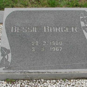 BURGER Bessie 1900-1967